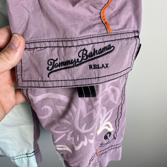 Tommy Bahama Relax Men's Purple Swim Trunks Mesh Lined Board Shorts Size XXL - Picture 5 of 13